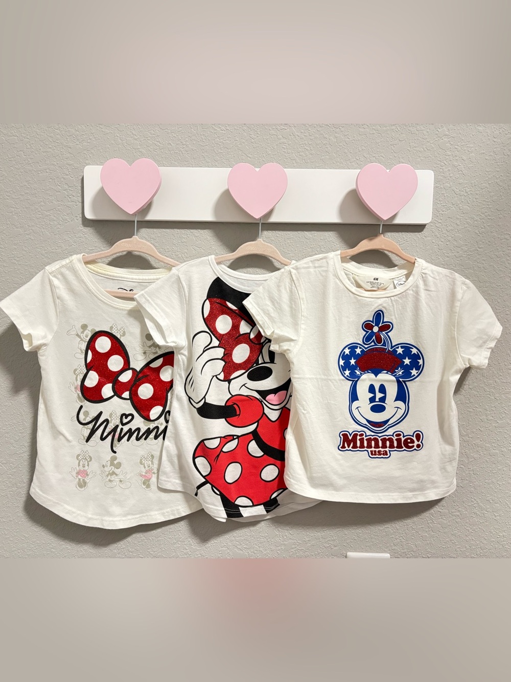 Disney Toddler Girl Minnie Mouse Short Sleeve T-shirts Size 4T